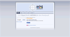 Desktop Screenshot of print-assistant.de